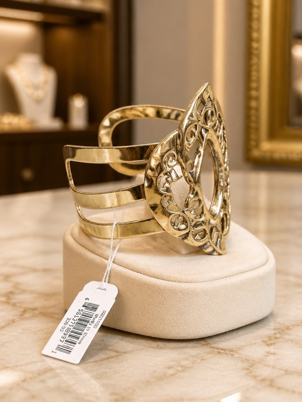 Worthington gold Statement cuff bracelet - Picture 2 of 3